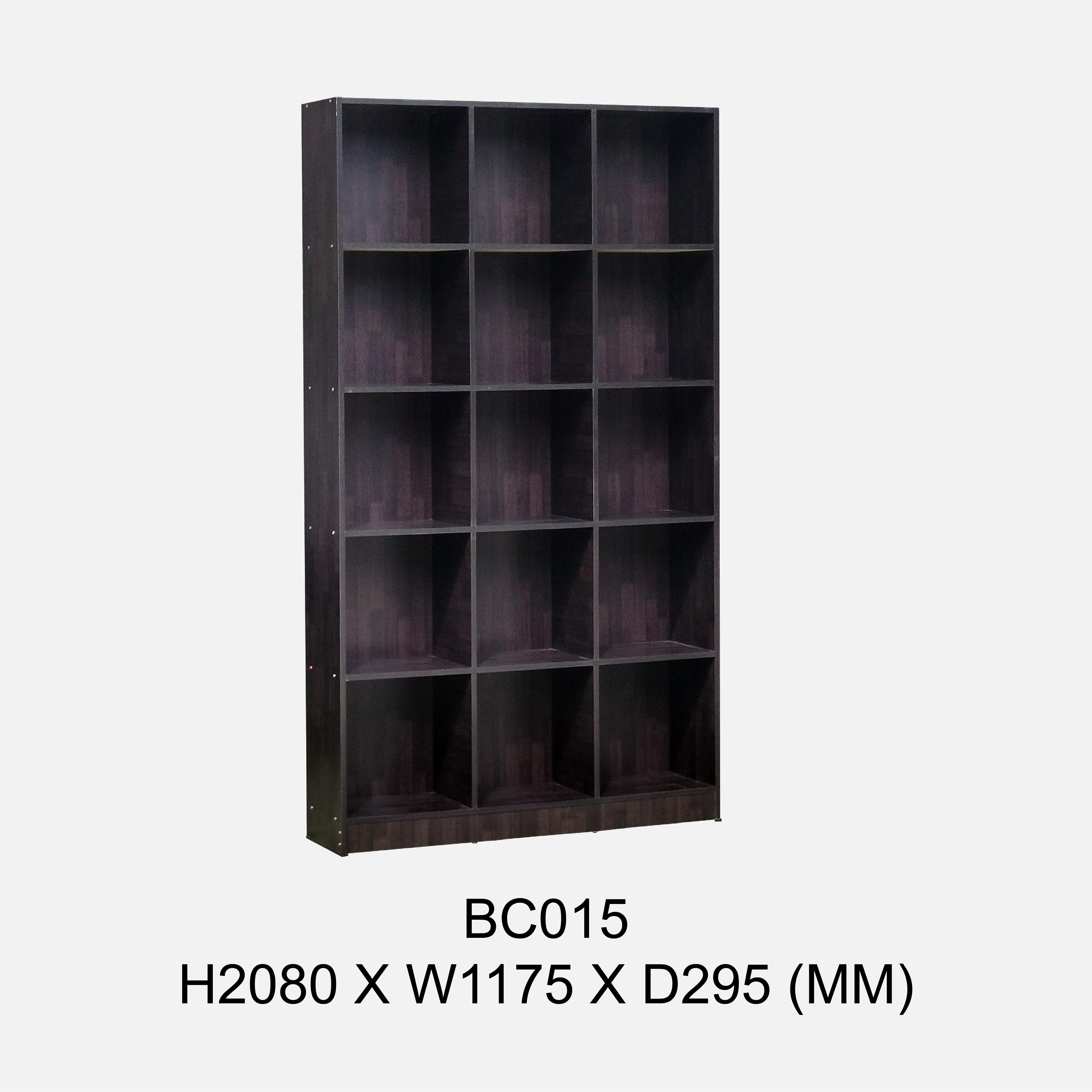 BC015- BOOK SHELF FILE CABINET * BROWN 8224 